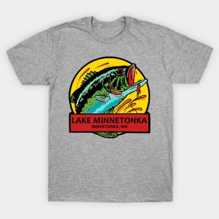 Vintage Style Lake Minnetonka Minnesota Decal T-Shirt